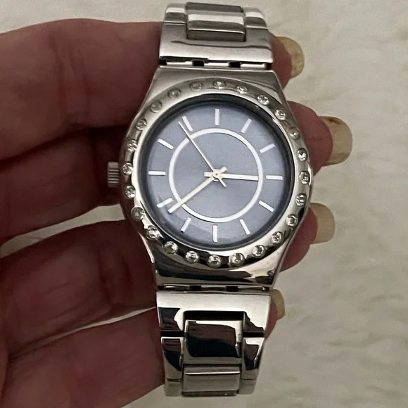 NWOT SWATCH WATCH with extra links Swatch New Gent LIGHTING FLASH SUOZ104 by Jeremy Scott  main image 3